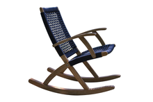 Load image into Gallery viewer, Eucalyptus and Rope Rocking Chair