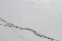 Load image into Gallery viewer, Marble texture with gray and beige veins on a light gray background