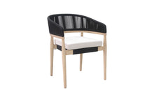 Load image into Gallery viewer, Isabella Eucalyptus & Black Rope Dining Chair (2 pk)