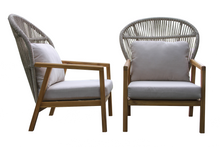 Load image into Gallery viewer, Cable Wicker Parlor Chairs