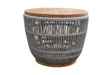Load image into Gallery viewer, Cable Wicker Storage Accent Table