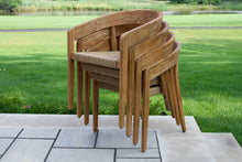 Load image into Gallery viewer, Lucienne Teak & Cable Wicker Stacking Dining Chair, 2 pk