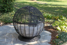 Load image into Gallery viewer, Spherical black wicker daybed