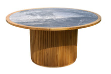 Load image into Gallery viewer, Lucienne Teak & Sintered Stone Dining Tables (Round, 60″ Diameter)
