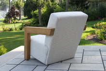 Load image into Gallery viewer, Lucienne Teak & Quick Dry Armchair with Olefin Fabric