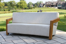 Load image into Gallery viewer, Lucienne Teak & Quick Dry Sofa with Olefin Fabric
