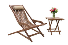 Load image into Gallery viewer, Mirabella Wood Folding Side Table with Matching Chair