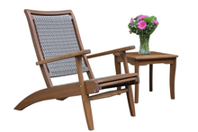 Load image into Gallery viewer, Mirabella Grey Wicker Lounger with Built-in Ottoman