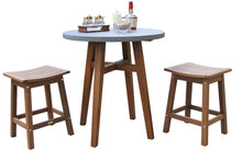Load image into Gallery viewer, Mirabella Balcony Height Saddle Stools, 2pk with Matching Table