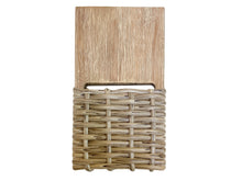Load image into Gallery viewer, Isabella Wheat Wicker Dining Chairs Materials