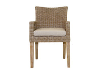 Load image into Gallery viewer, Isabella Wheat Wicker Dining Chairs, 2pk