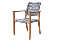 Load image into Gallery viewer, Mirabella Grey Rope Stacking Chair