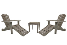 Load image into Gallery viewer, Eucalyptus Adirondack w/ Built-in Ottoman and Matching Table