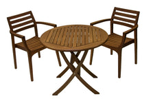 Load image into Gallery viewer, Mirabella 30" Folding Wood Table with Matching Chairs