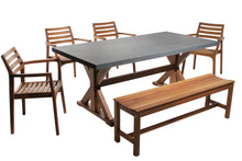 Load image into Gallery viewer, Mirabella Backless Bench with Matching Table and Chairs