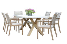 Load image into Gallery viewer, Isabella Wheat Rope Dining Chairs with Matching Table