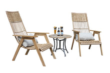 Load image into Gallery viewer, Lucienne Teak & Wicker Basket Lounger, 2pk