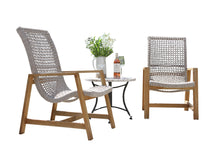 Load image into Gallery viewer, Lucienne Coastal Rope & Teak Lounger, 2pk