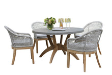 Load image into Gallery viewer, Lucienne Coastal Rope & Teak Armchair with Sunbrella Cushion with Matching Table