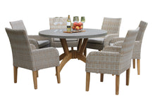 Load image into Gallery viewer, Lucienne Teak & Ash Wicker Dining Chair with Sunbrella Cushions and Matching Table