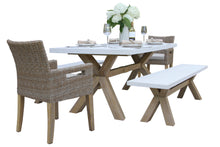 Load image into Gallery viewer, Isabella Wheat Wicker Dining Chairs with Matching Table and Bench