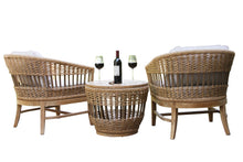 Load image into Gallery viewer, Lucienne Tropical Teak & Wicker Club Chair, 2 pack