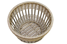 Load image into Gallery viewer, Lucienne Tropical Teak & Wicker Storage Table