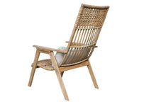 Load image into Gallery viewer, Lucienne Teak & Wicker Basket Lounger