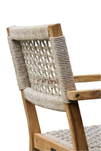Load image into Gallery viewer, Lucienne Coastal Rope & Teak Stacking Armchair
