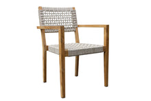 Load image into Gallery viewer, Lucienne Coastal Rope & Teak Stacking Armchair