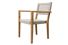 Load image into Gallery viewer, Lucienne Coastal Rope & Teak Stacking Armchair