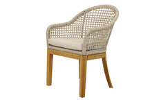 Load image into Gallery viewer, Lucienne Coastal Rope & Teak Armchair with Sunbrella Cushion