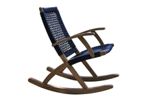Load image into Gallery viewer, Eucalyptus and Rope Rocking Chair
