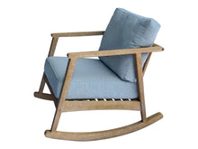 Load image into Gallery viewer, Isabella Rocking Chair with Blue Cushion
