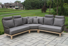 Load image into Gallery viewer, Isabella Charcoal Sectional w Olefin Fabric
