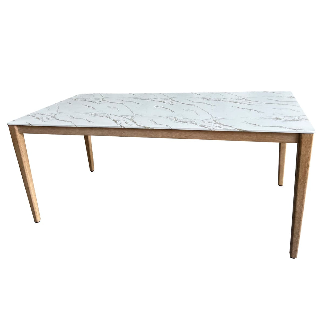 Isabella Eucalyptus Marble Composite Dining Table