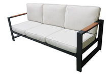 Load image into Gallery viewer, Vienna Black Aluminum Sofa
