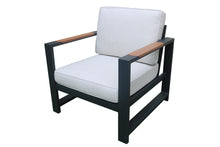 Load image into Gallery viewer, Vienna Black Aluminum Armchair (2 pk)
