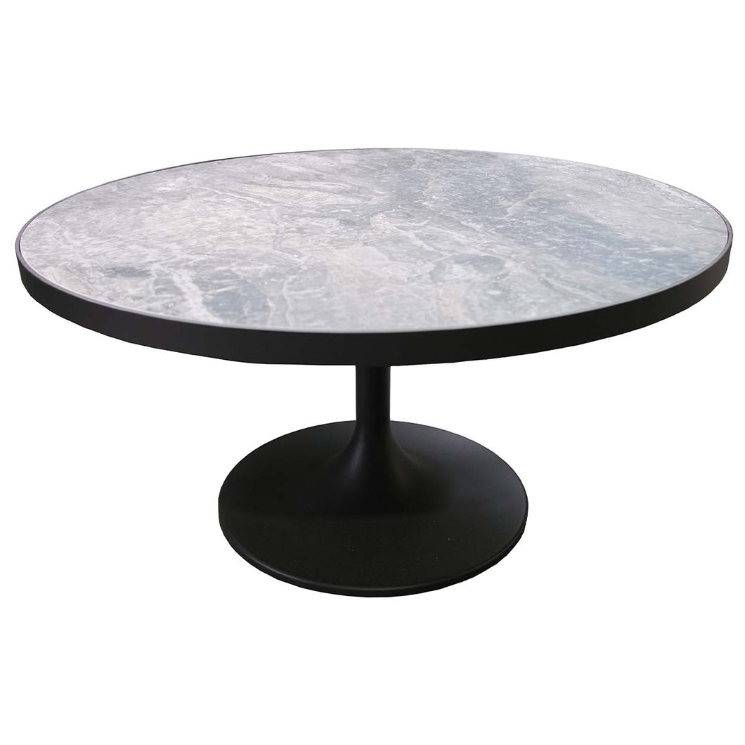 Vienna Orobico Sintered Stone & Aluminum Round Coffee Table