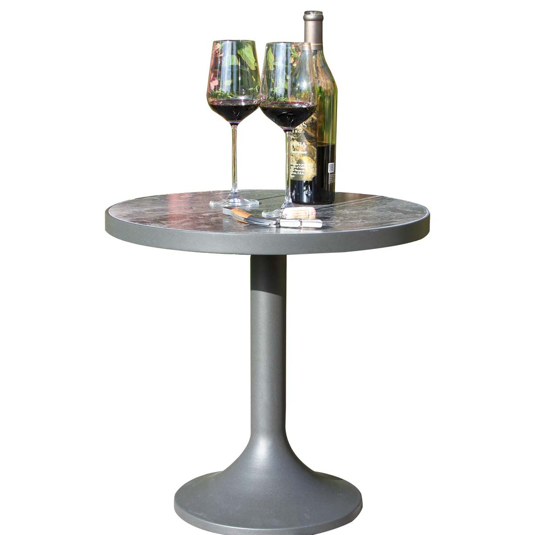 Vienna Orobico Sintered Stone & Aluminum End Table