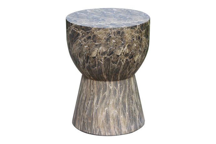 Drum Concrete Accent Table