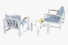 Load image into Gallery viewer, Vienna Aluminum Armchair Set
