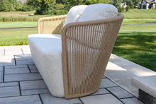 Load image into Gallery viewer, Lucienne Cable Wicker Loveseat with Olefin Fabric
