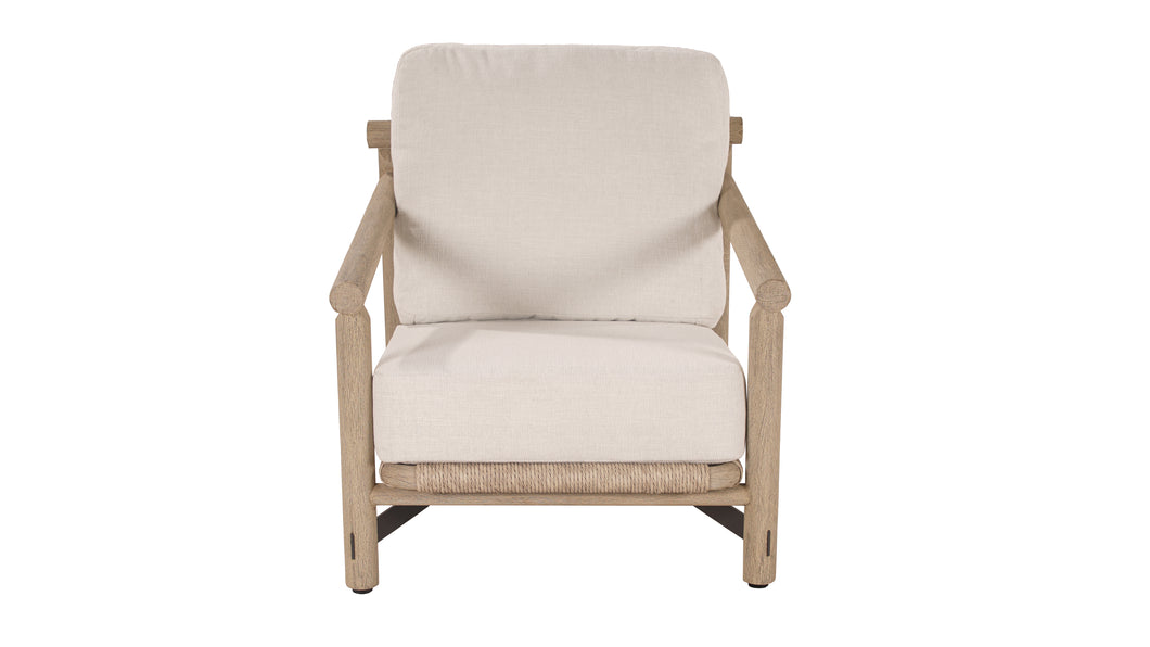 Lucienne Teak Armchair with Acrylic Fabric