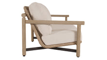 Load image into Gallery viewer, Beige sofa with white cushion on a white background
