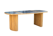 Load image into Gallery viewer, Lucienne Teak &amp; Sintered Stone Dining Tables (Oval, 82″ W)
