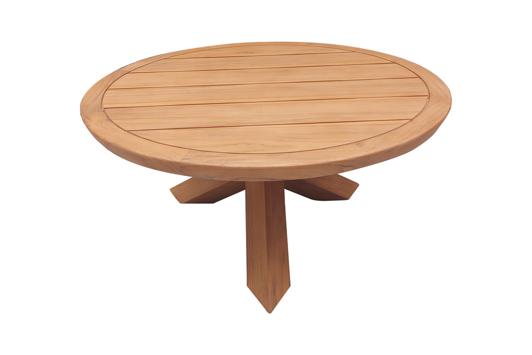 Round wooden table