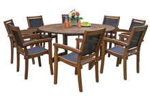 Load image into Gallery viewer, Mirabella 9 pc. 63&quot; Lazy Susan Dining Set
