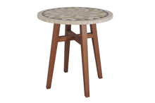 Load image into Gallery viewer, Mirabella 34&quot; Mosaic Spanish Marble Balcony Height Table
