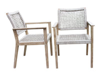 Load image into Gallery viewer, Isabella Wheat Rope Dining Chairs, 2pk

